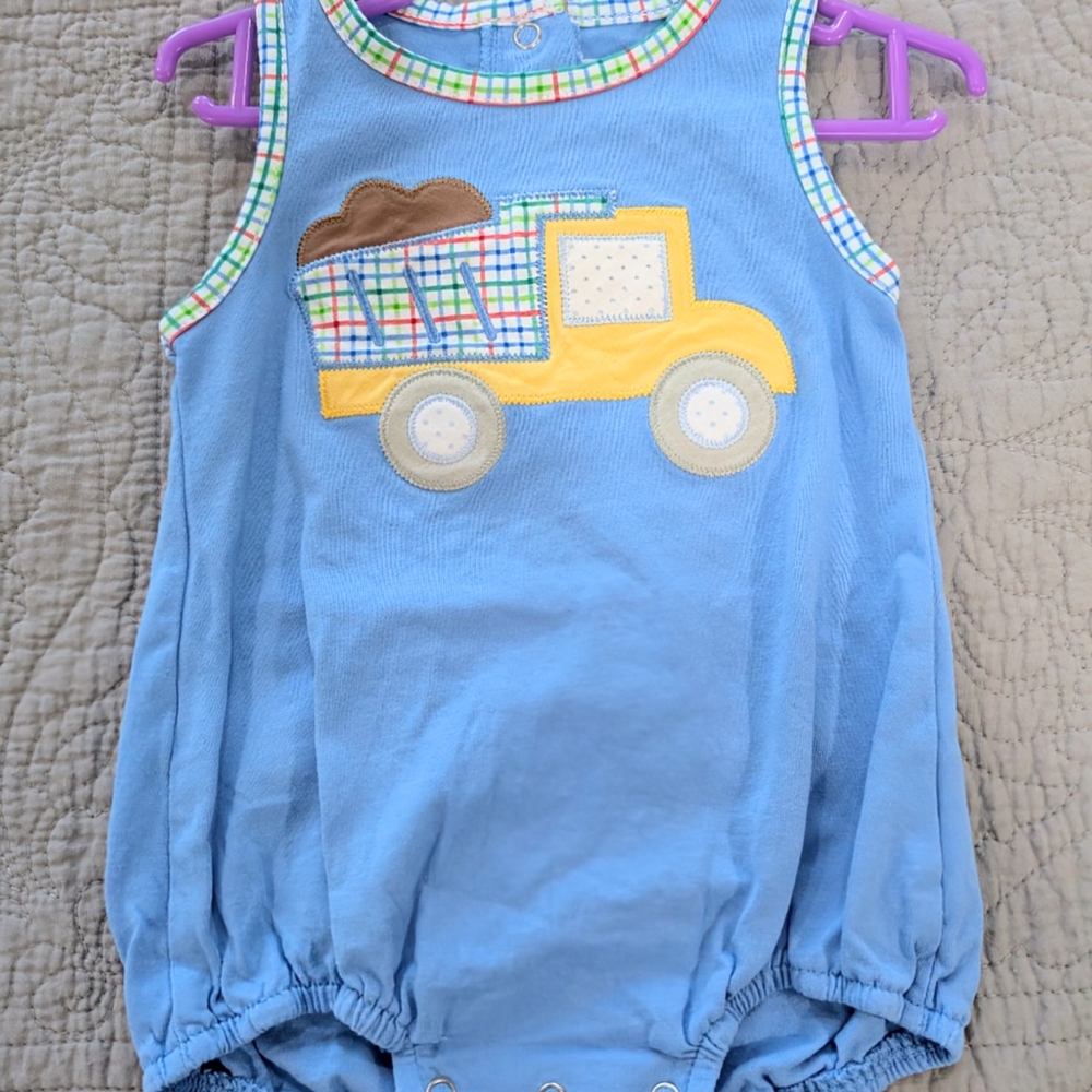 Blue Kids One Piece with Truck Design
